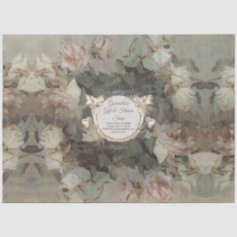 Rosen Blumenrosa Elegantes Gold Geschenk Seidenpapier