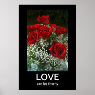Rosen-Blumenstrauß Anti-Valentinsgrüße Poster