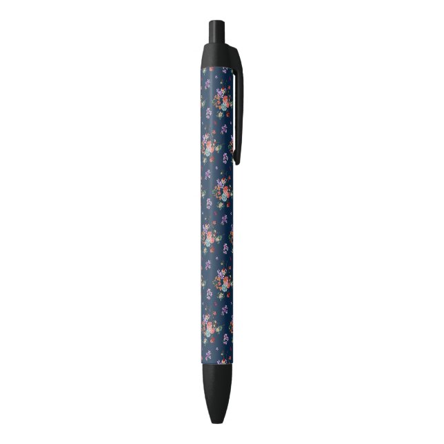 Rosen-Blumenstrauß-Blumenmuster Kugelschreiber (Unterseite (Vertikal))