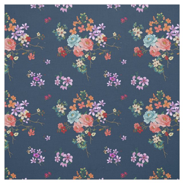 Rosen-Blumenstrauß-Blumenmuster Stoff (Muster)