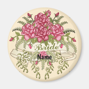 Rosen Braut Hochzeit Magnet