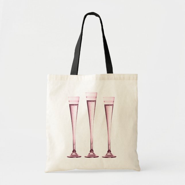 Rosen-Champagne-Flöten Tragetasche (Vorne)