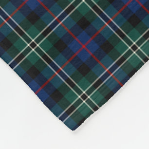 Rosen-Clan-Waldgrün-und -BLAU-JagdTartan Fleecedecke