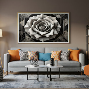 Rosen des gebrochenen Lichts Leinwanddruck