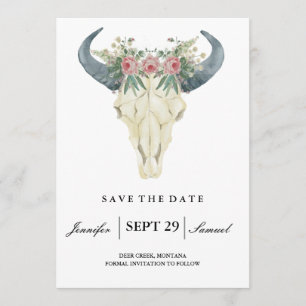 Rosen des Watercolor-rustikale Rodeo- Save the Save The Date
