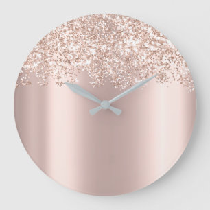 Rosen-erröten Girly bezaubernder Große Wanduhr