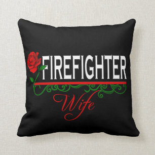 Rosen-Feuerwehrmann-Ehefrau-Dekor-Kissen Kissen