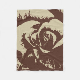Rosen-Fleece-Decke, 50" x60 " Fleecedecke