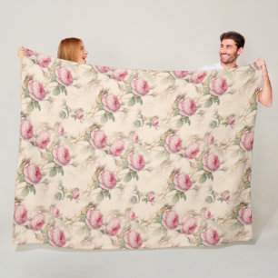Rosen Fleecedecke