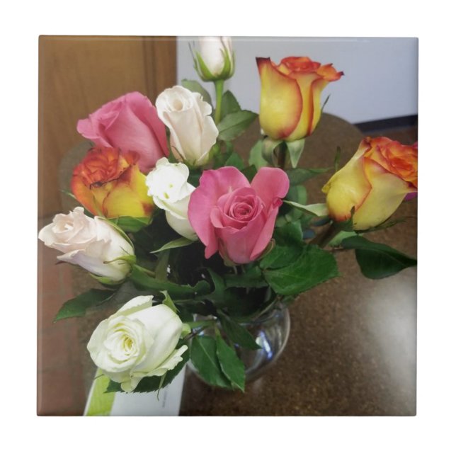 Rosen Fliese (Vorderseite)