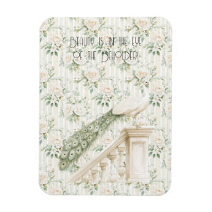 Rosen Floral Pfau Schönheit Ist  Magnet
