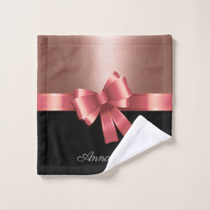 Rosen-Folie und Bogen Badhandtuch Set
