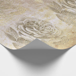 Rosen-Foxier Goldperliges metallisches mit Geschenkpapier