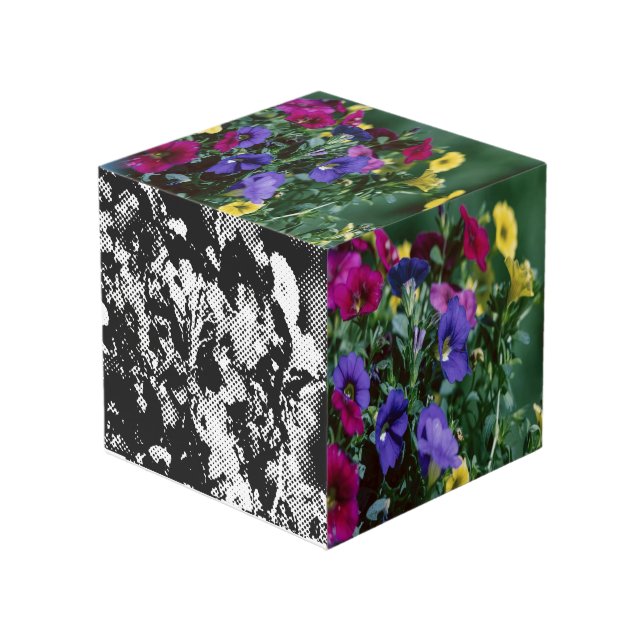 Rosen für das Leben Würfel (Vorderseite Schrägansicht)