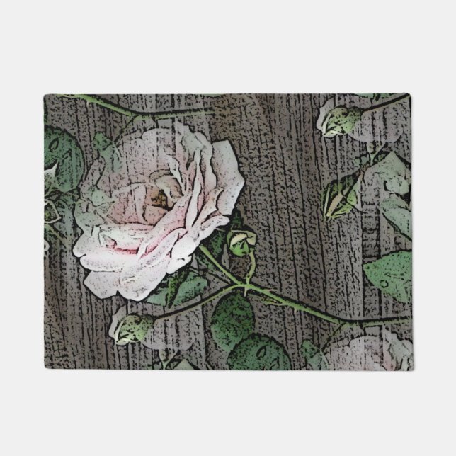 Rosen Fußmatte (Vorderseite)