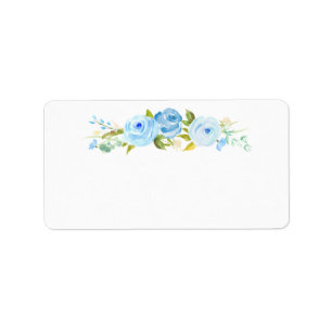 Rosen-Garten-Blumen-Weißes Adressetikett