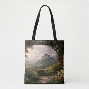 Rosen-Garten-Bogen-Schloss-Tragetasche Tasche