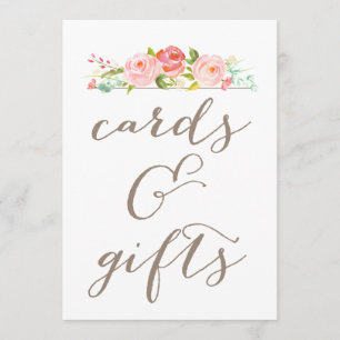 Rosen-Garten-Hochzeitskarten & Geschenke Schild Einladung