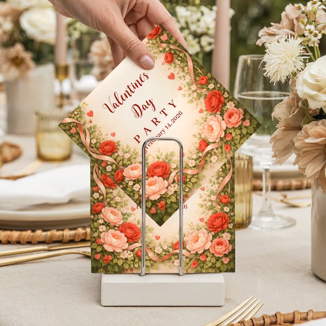 Rosen-Garten-Valentinstag-Party Serviette (Von Creator hochgeladen)