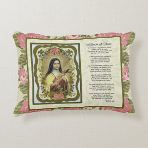 Rosen-Gebets-Kruzifix-Kreuz-Nonne St. Therese Dekokissen