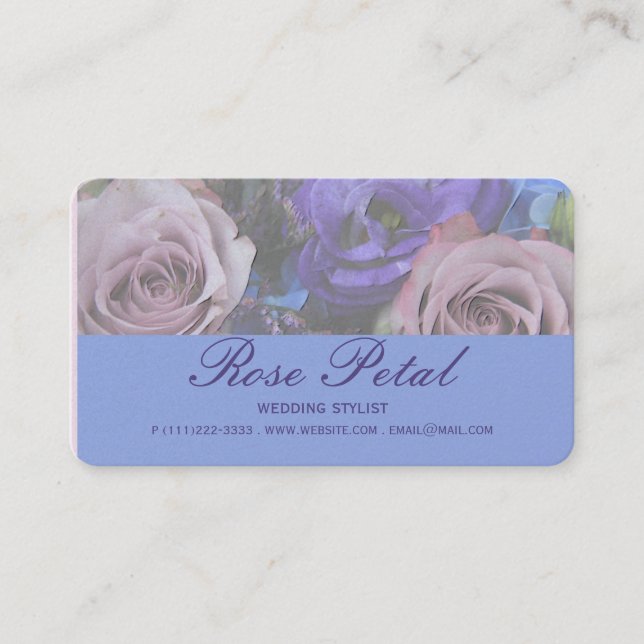 Rosen-Geschäfts-Karte durch Therosegarden Visitenkarte (Vorderseite)