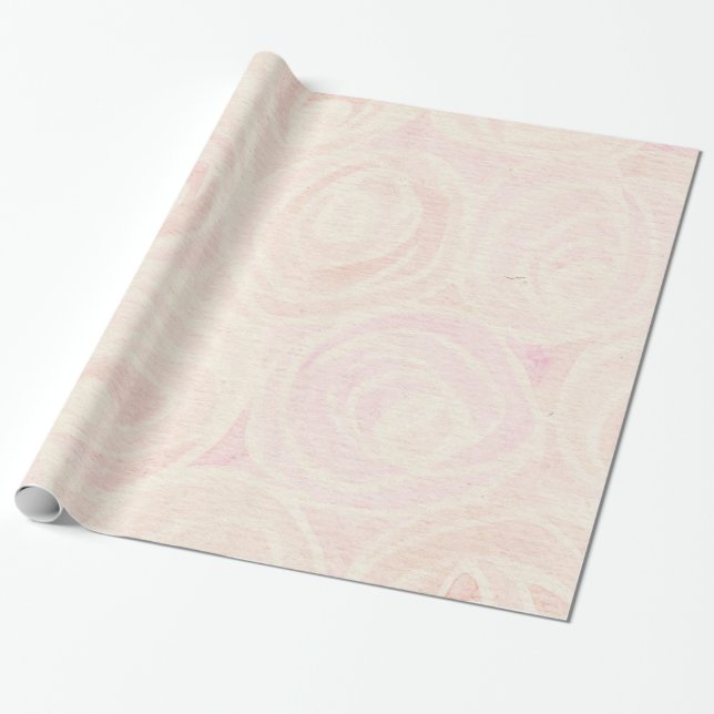 Rosen Geschenkpapier (Ungerollt)