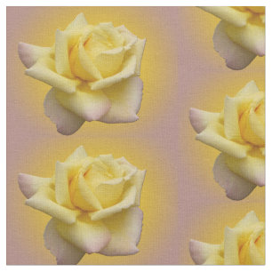 Rosen-Gewebe-Gelb-Rosen-Gewebe-Baumwolle oder Poly Stoff
