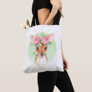 Rosen, gezüchtet und rosa tasche