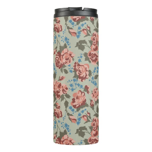 Rosen & Glockenblumen Thermosbecher (Rückseite)