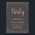 Rosen-Gold30. Geburtstags-Einladung Einladung<br><div class="desc">Rosen-Gold30. Geburtstags-Einladung
Minimalistisch und süß,  überrascht diese Rosengoldeinladung Ihre Gäste!</div>