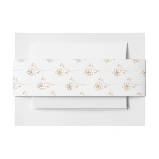 Rosen-Gold-Blumen Einladungsbanderole