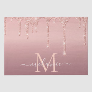 Rosen Gold Glitzer Ihr Briefnamen Tissue Paper Seidenpapier