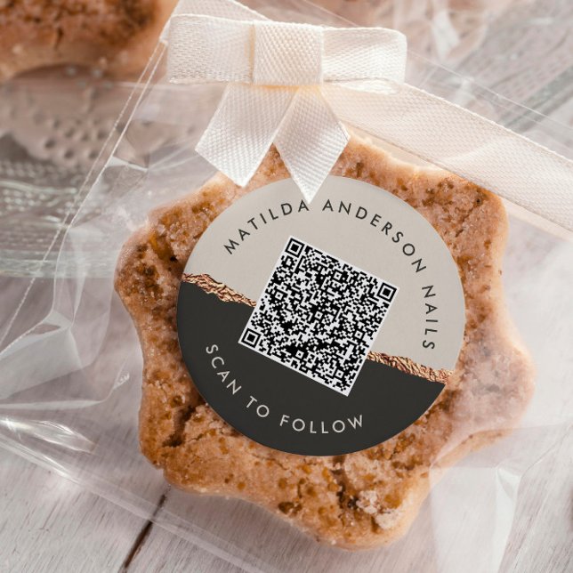 Rosen gold Glitzer Schwarz Modernes, elegantes Bud Runder Aufkleber (Von Creator hochgeladen)