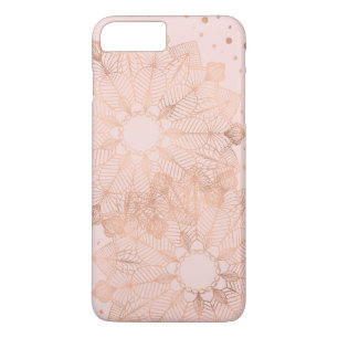 Rosen-Goldblumenmandala-Geldstrafe-Imitat-Folie Case-Mate iPhone Hülle