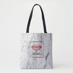 Rosen-Goldbratenfett-Lippenweißer Tasche