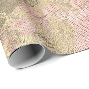 Rosen-GoldChampaigne Marmormetallische Geschenkpapier