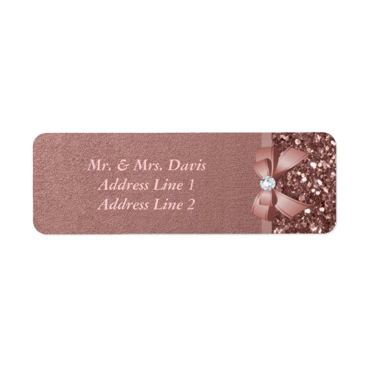 Rosen-Golddiamant-Bogen-Glitter