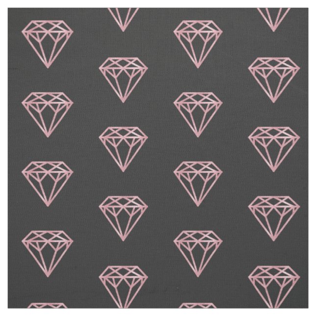 Rosen-Golddiamant Stoff (Muster)