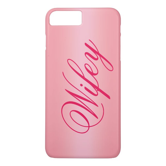 Rosen-Goldentzückender Wifey iPhone 7 Fall Case-Mate iPhone Hülle (Rückseite)