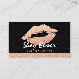 Rosen-Goldfolien-Blick-Make-upkünstler Visitenkarte