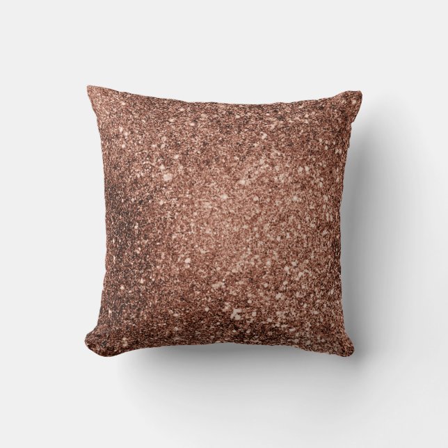 Rosen-GoldGlitzer-Kissen Kissen (Vorderseite)
