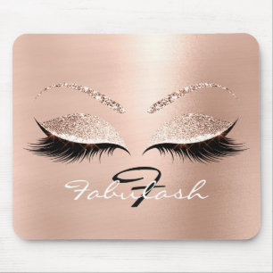 Rosen-GoldGlitzer-Monogramm-Namen-Schönheit Mousepad