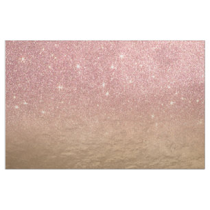 Rosen-GoldGlitzer zerfallene Folie Ombre Steigung Stoff