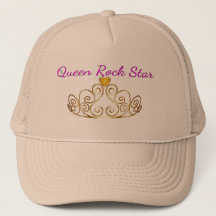 Rosen-Goldhut der Königin-Rockstar Truckerkappe