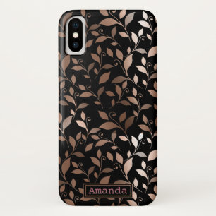 Rosen-GoldImitat-Folien-botanisches modernes Case-Mate iPhone Hülle