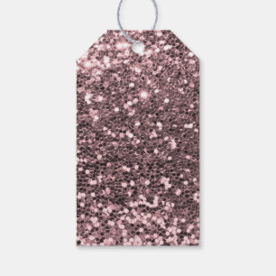 Rosen-GoldImitat-Glitzer-Glitzern Geschenkanhänger