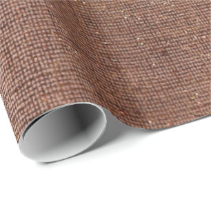 Rosen-GoldImitatsepia-Leinenmaschen-metallische Geschenkpapier