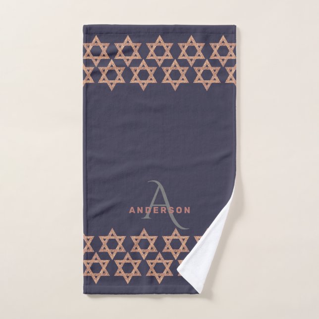 Rosen-Goldmagen- davidmonogramm Netilat Yadayim Handtuch (Handtuch)