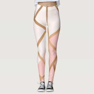 Rosen-Goldmosaik Leggings