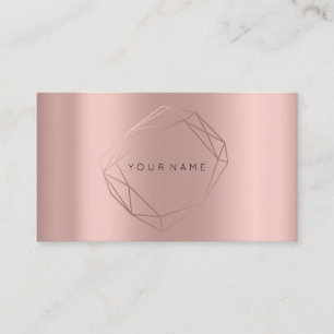 Rosen-Goldperliger Poligonal Visitenkarte